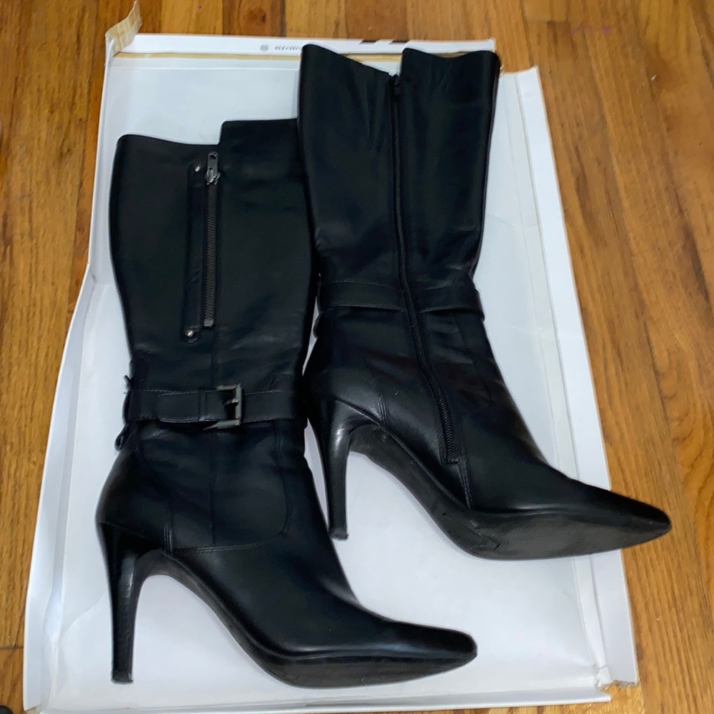 Leather boots